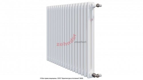 Радиатор Zehnder Charleston 2056/18 1270 3/4 RAL 9016 боковое подключение