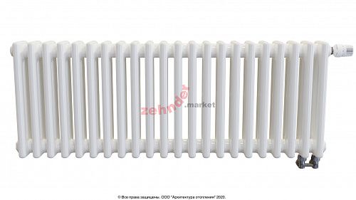 Радиатор Zehnder Charleston Completto 3037/22 V001 1/2 RAL 9016 нижнее подключение