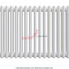 Радиатор Zehnder Charleston Completto 3050/24 V001 1/2 RAL 9016 нижнее подключение (с кронштейнами CVD1+BH)