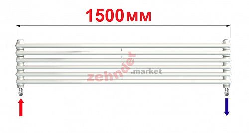 Радиатор Zehnder Charleston Turned T2150/6 N3580 RAL 9016