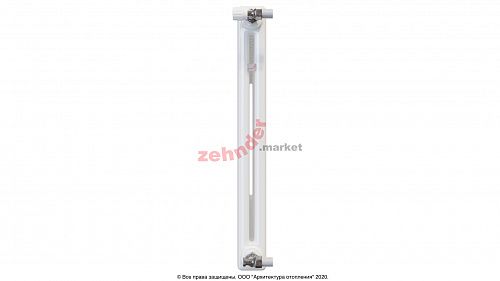 Радиатор Zehnder Charleston 2050/28 1270 1/2 RAL 9016 боковое подключение (с кронштейнами CVD1+BH)