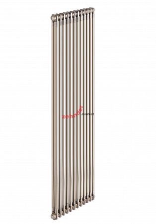 Вертикальный радиатор Zehnder Charleston 2180/12 1270 1/2 Technoline 0325 TL боковое подключение (с кронштейнами CVD1+BH)