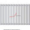 Радиатор Zehnder Charleston 2050/34 1270 1/2 RAL 9016 боковое подключение (с кронштейнами CVD1+BH)