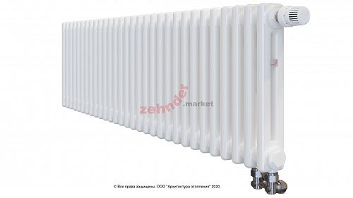 Радиатор Zehnder Charleston Completto 2035/30 V001 1/2 RAL 9016 нижнее подключение