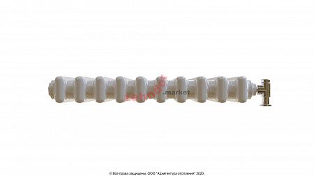 Вертикальный радиатор Zehnder Charleston 2180/10 1270 3/4 RAL 9016 боковое подключение