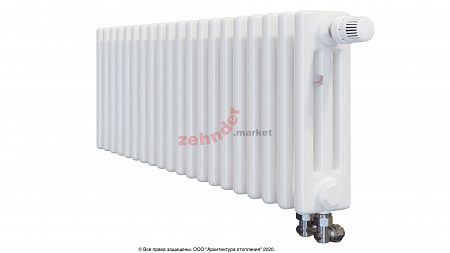 Радиатор Zehnder Charleston Completto 3030/20 V001 1/2 RAL 9016 нижнее подключение