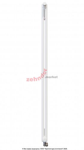 Вертикальный радиатор Zehnder Charleston Completto 2180/08 V001 1/2 RAL 9016 нижнее подключение (с кронштейнами CVD1+BH)
