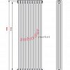 Радиатор Zehnder Charleston CH 3180/10 1270 ¾ RAL 9016