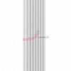 Вертикальный радиатор Zehnder Charleston 2200/08 1270 1/2 RAL 9016 боковое подключение (с кронштейнами SMB2T)