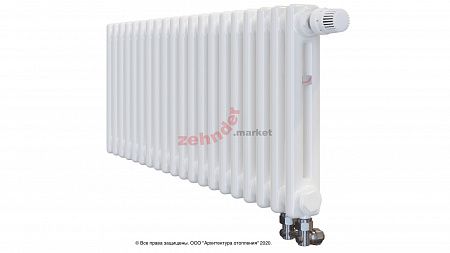 Радиатор Zehnder Charleston Completto 2035/20 V001 1/2 RAL 9016 нижнее подключение