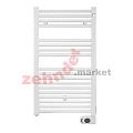 Электрический полотенцесушитель Zehnder Aura PBEZ-090-050/MQ RAL 9016/патрон Musa RAL 9016