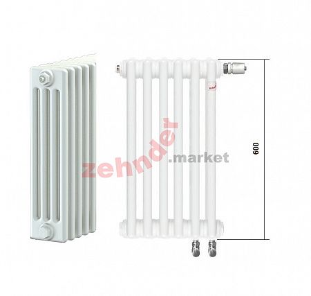 Радиатор Zehnder Charleston Completto CH 4060/43 V001 ½ RAL 9016