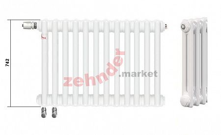 Радиатор Zehnder Charleston Completto CH 2075/05 V001 ½  RAL 9016