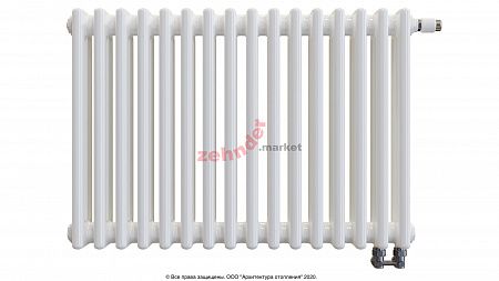 Радиатор Zehnder Charleston Completto 3050/16 V001 1/2 RAL 9016 нижнее подключение (с кронштейнами CVD1+BH)