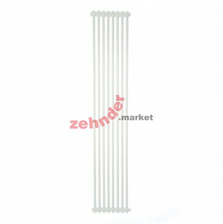 Вертикальный радиатор Zehnder Charleston 2200/08 1270 1/2 RAL 9016 боковое подключение (с кронштейнами CVD1+BH)