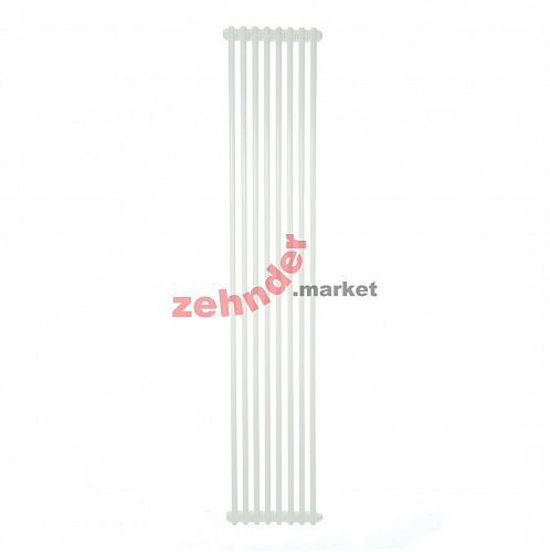 Вертикальный радиатор Zehnder Charleston 2200/08 1270 1/2 RAL 9016 боковое подключение (с кронштейнами CVD1+BH)