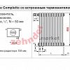 Радиатор Zehnder Charleston Completto CH 6060/03 V001 ½ RAL 9016