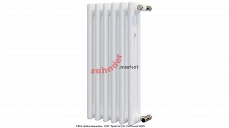 Радиатор Zehnder Charleston CH 3050/06 1270 1/2 RAL 9016 боковое подключение (с кронштейнами CVD1+BH)