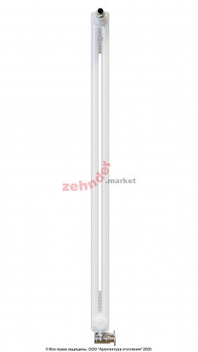 Радиатор Zehnder Charleston Completto 2110/08 V001 1/2 RAL 9016 нижнее подключение
