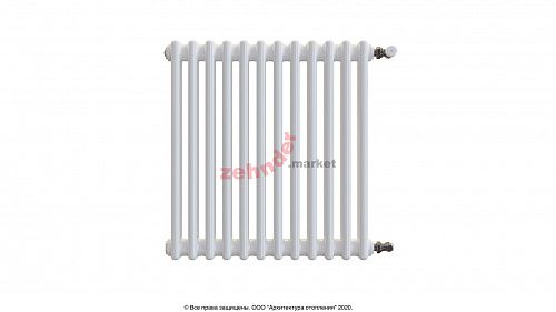 Радиатор Zehnder Charleston 2050/12 1270 1/2 RAL 9016 боковое подключение (с кронштейнами CVD1+BH)