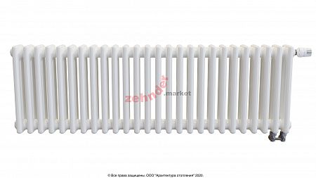 Радиатор Zehnder Charleston Completto 3037/26 V001 1/2 RAL 9016 нижнее подключение