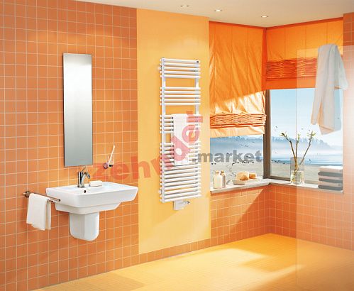 Полотенцесушитель Zehnder Forma Spa LF-180-075-05 RAL 9016 белый