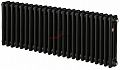 Радиатор Zehnder Charleston 3057/24 1270 3/4 RAL 9217 matt Чёрный боковое подключение
