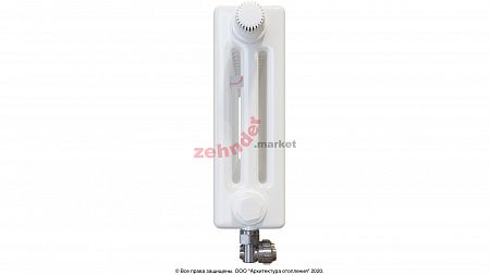 Радиатор Zehnder Charleston Completto 3030/26 V001 1/2 RAL 9016 нижнее подключение (с кронштейнами CVD1+BH)