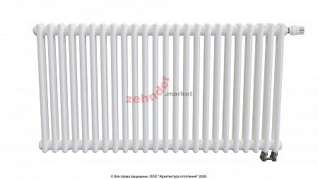 Радиатор Zehnder Charleston Completto 2056/24 V001 1/2 RAL 9016 нижнее подключение