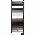 Электрический полотенцесушитель Zehnder Aura PBEBZ-120-50/MQ RAL 9005 matt/патрон Musa RAL 9005 matt