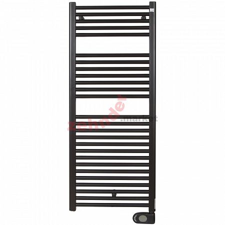 Электрический полотенцесушитель Zehnder Aura PBEBZ-120-50/MQ RAL 9005 matt/патрон Musa RAL 9005 matt
