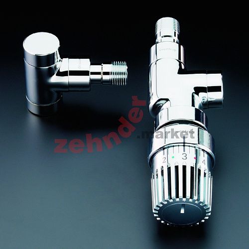 1166052 Oventrop Combi E вентиль на обр. подводку Ду15, 1/2&quot;, PN10, угловой, хром