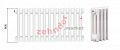 Радиатор Zehnder Charleston CH 3037/03 1270 ¾ RAL 9016