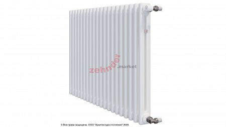 Радиатор Zehnder Charleston 2056/20 1270 3/4 RAL 9016 боковое подключение