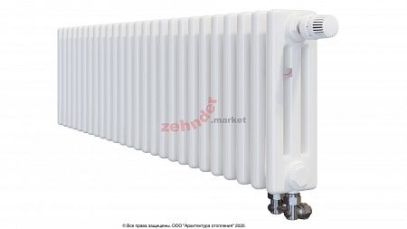 Радиатор Zehnder Charleston Completto 3030/26 V001 1/2 RAL 9016 нижнее подключение