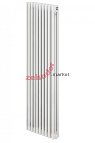 Вертикальный радиатор Zehnder Charleston 3180/10 1270 1/2 RAL 9016 боковое подключение (с кронштейнами CVD1+BH)