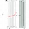 Радиатор Zehnder Charleston Completto CH 6280/33 V001 ½ RAL 9016