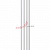 Вертикальный радиатор Zehnder Charleston 2200/04 1270 1/2 RAL 9016 боковое подключение (с кронштейнами SMB2T)