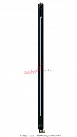 Вертикальный радиатор Zehnder Charleston Completto 2180/10 V001 1/2 RAL 9217 matt Чёрный нижнее подключение (с кронштейнами CVD1+BH)