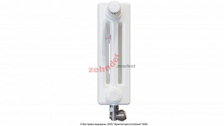 Радиатор Zehnder Charleston Completto 3030/22 V001 1/2 RAL 9016 нижнее подключение (с кронштейнами CVD1+BH)