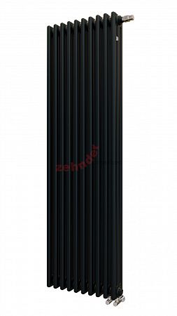 Вертикальный радиатор Zehnder Charleston Completto 3180/10 V001 1/2 RAL 9217 matt Чёрный нижнее подключение