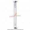 Радиатор Zehnder Charleston 2050/12 1270 1/2 RAL 9016 боковое подключение (с кронштейнами CVD1+BH)