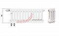 Радиатор Zehnder Charleston Completto CH 2040/16 V001 ½  RAL 9016