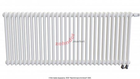 Радиатор Zehnder Charleston Completto 2056/30 V001 1/2 RAL 9016 нижнее подключение