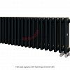 Радиатор Zehnder Charleston Completto 3030/22 V001 1/2 RAL 9217 matt цвет Черный нижнее подключение