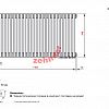 Радиатор Zehnder Charleston Completto 3057/24 V001 1/2 RAL 9217 matt Чёрный нижнее подключение