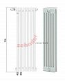 Радиатор Zehnder Charleston Completto CH 6220/03 V001 ½ RAL 9016