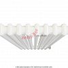 Вертикальный радиатор Zehnder Charleston 2180/08 1270 3/4 RAL 9016 боковое подключение