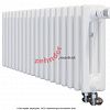 Радиатор Zehnder Charleston Completto 3030/18 V001 1/2 RAL 9016 нижнее подключение (с кронштейнами CVD1+BH)