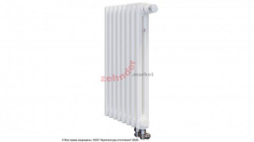Радиатор Zehnder Charleston Completto 2056/08 V001 1/2 RAL 9016 нижнее подключение